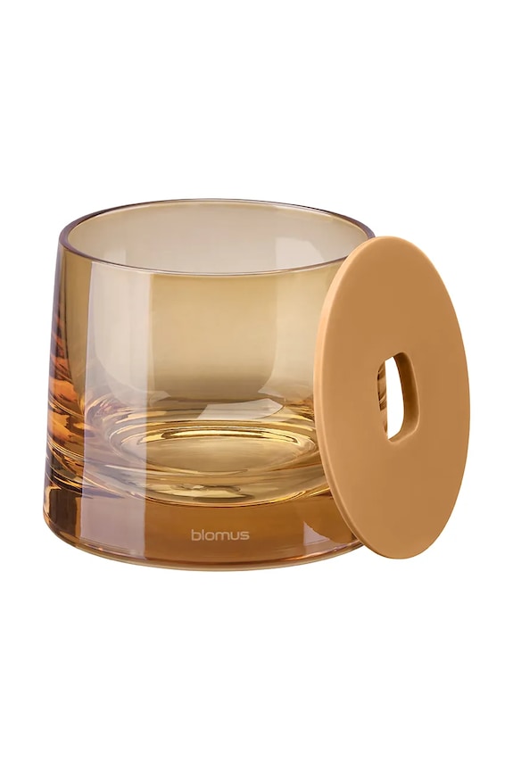 Blomus recipient pentru baie din sticlă colorată B67417 portocaliu AA00