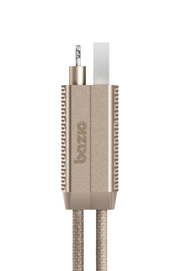 Καλώδιο φόρτισης Bazic GoCharge 4w1,15 cm μπεζ CBL.GC4N1.GLD015