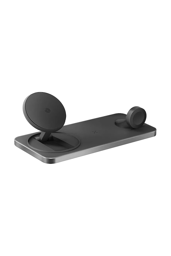 Bazic suport de încărcare wireless 3 în 1 15W Fast Charging MagSafe GM.STN.BLK negru AA00