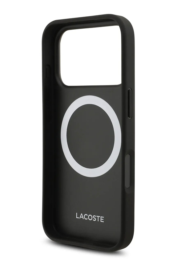 Maskica za telefon s ugrađenim magnetskim prstenom Lacoste MagSafe iPhone 17 Pro LCHMP17LPLAE zelena AA00