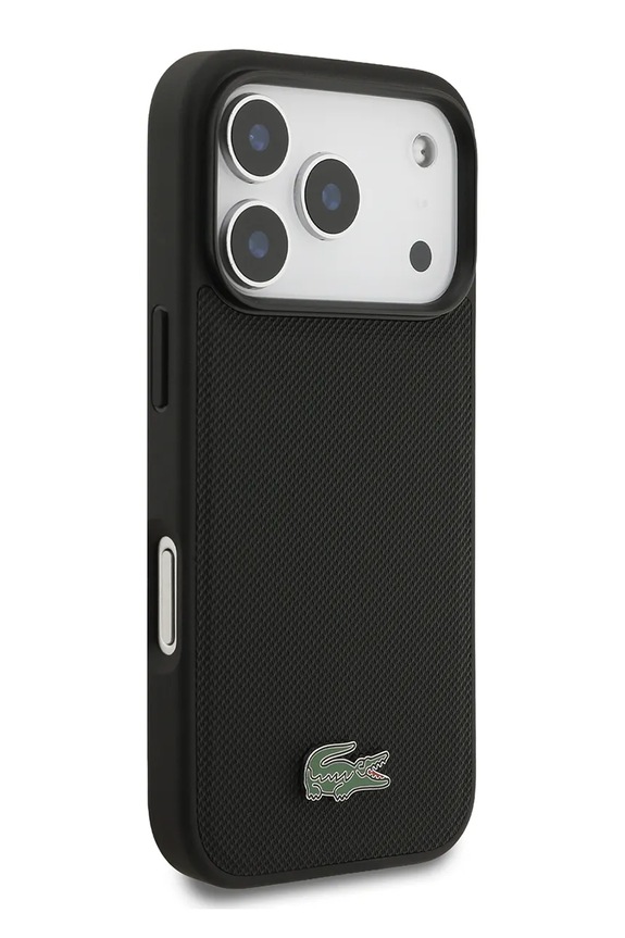 Decor Puzdro na telefón so vstavaným magnetickým krúžkom Lacoste MagSafe iPhone 17 Pro LCHMP17LPLAK čierna