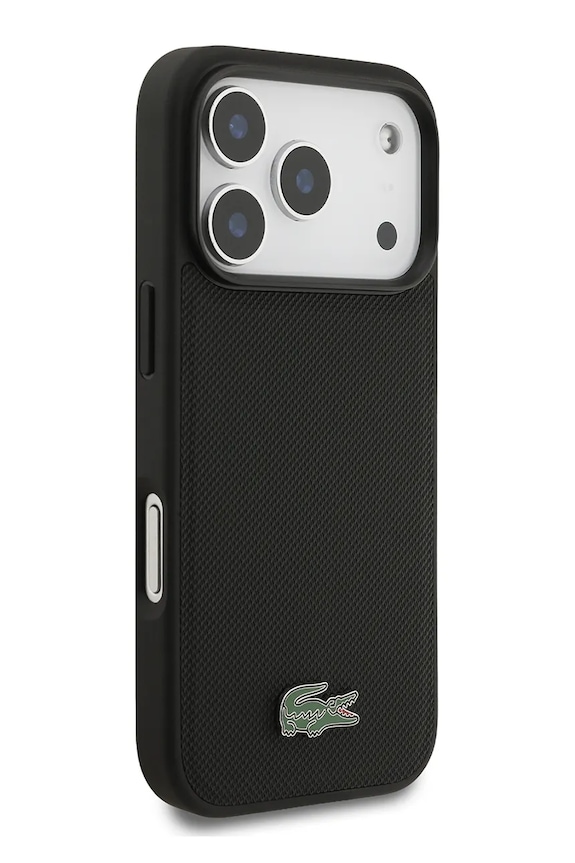 Decor Puzdro na telefón so vstavaným magnetickým krúžkom Lacoste MagSafe iPhone 17 Pro LCHMP17LPLAK čierna