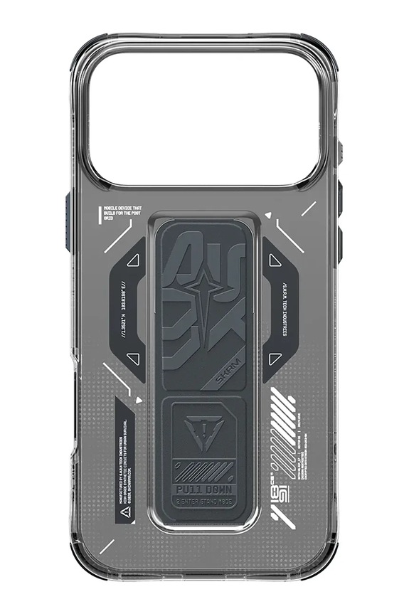 Etui za telefon z vgrajenim magnetnim obročem Skinarma Helio iPhone 17 Pro SK.2025PP6.3.HELO.GRA črna AA00