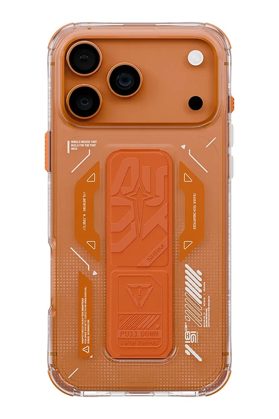 Skinarma husă de telefon cu inel magnetic încorporat Helio iPhone 17 Pro portocaliu SK.2025PP6.3.HELO.ORG