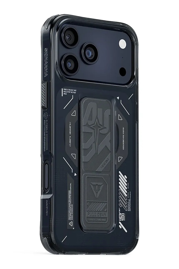 Življenjski slog Etui za telefon z vgrajenim magnetnim obročem Skinarma Helion iPhone 17 Pro Max SK.2025PP6.9.HELO.GRA črna