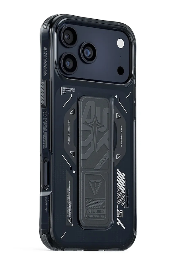 Življenjski slog Etui za telefon z vgrajenim magnetnim obročem Skinarma Helion iPhone 17 Pro Max SK.2025PP6.9.HELO.GRA črna