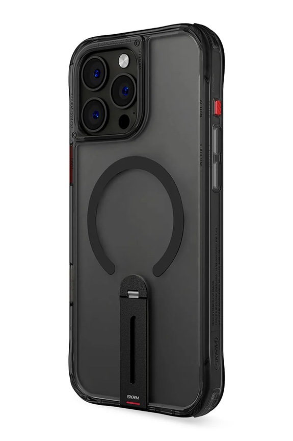 Etui za telefon z vgrajenim magnetnim obročem Skinarma Helix iPhone 16 Pro SK.P16PRO.HELX.BLK črna
