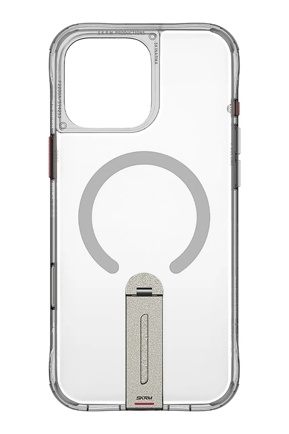 Etui za telefon z vgrajenim magnetnim obročem Skinarma Helix iPhone 16 Pro SK.P16PRO.HELX.TT transparentna AA00