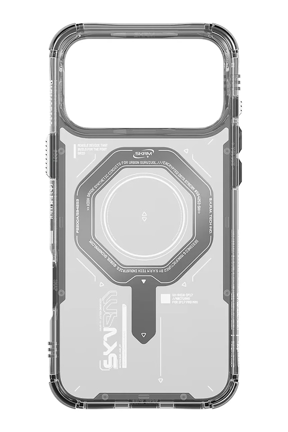 Etui za telefon z vgrajenim magnetnim obročem Skinarma Magma iPhone 17 Pro Max SK.2025PP6.9.MGMA.GRA siva AA00