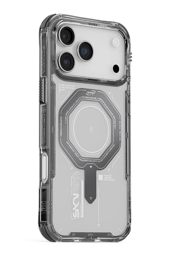 Življenjski slog Etui za telefon z vgrajenim magnetnim obročem Skinarma Magma iPhone 17 Pro Max SK.2025PP6.9.MGMA.GRA siva