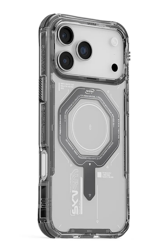 Življenjski slog Etui za telefon z vgrajenim magnetnim obročem Skinarma Magma iPhone 17 Pro Max SK.2025PP6.9.MGMA.GRA siva