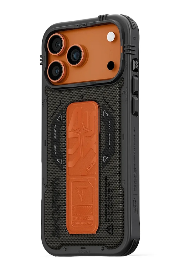 Etui za telefon z vgrajenim magnetnim obročem Skinarma Phantom iPhone 17 Pro pisana SK.2025PP6.3.PHTM.GRN