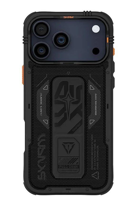 Skinarma husă de telefon cu inel magnetic încorporat Phantom iPhone 17 Pro Max negru SK.2025PP6.9.PHTM.BLK