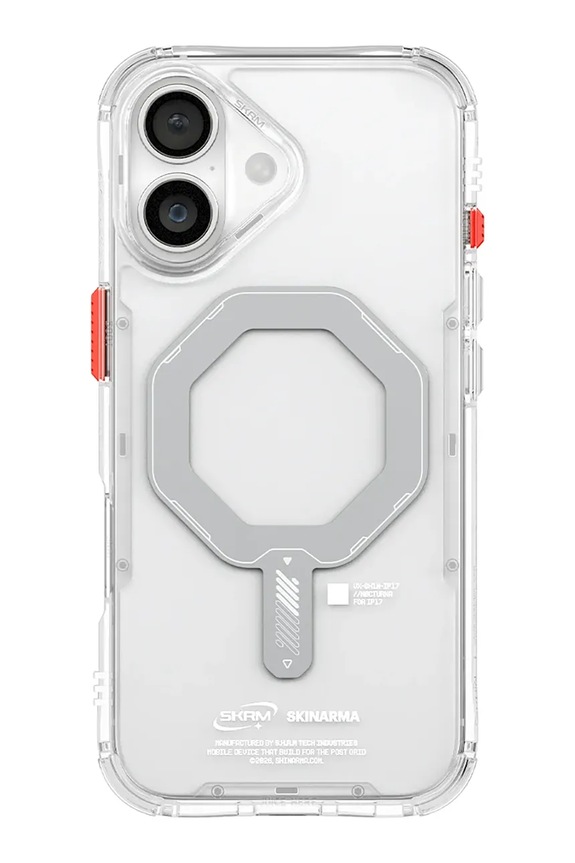 Skinarma husă de telefon cu inel magnetic încorporat Saido iPhone 17 transparent SK.2025P6.3.SDOMS.CLR