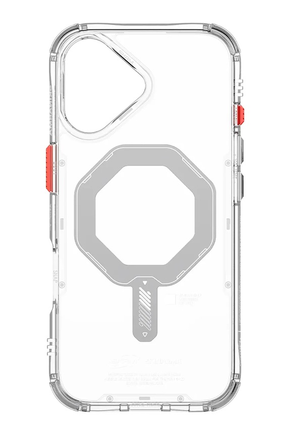 Skinarma husă de telefon cu inel magnetic încorporat Saido iPhone 17 SK.2025P6.3.SDOMS.CLR transparent AA00