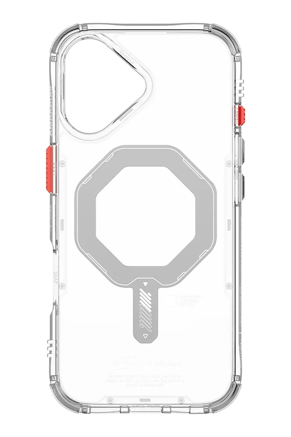 Skinarma husă de telefon cu inel magnetic încorporat Saido iPhone 17 SK.2025P6.3.SDOMS.CLR transparent AA00