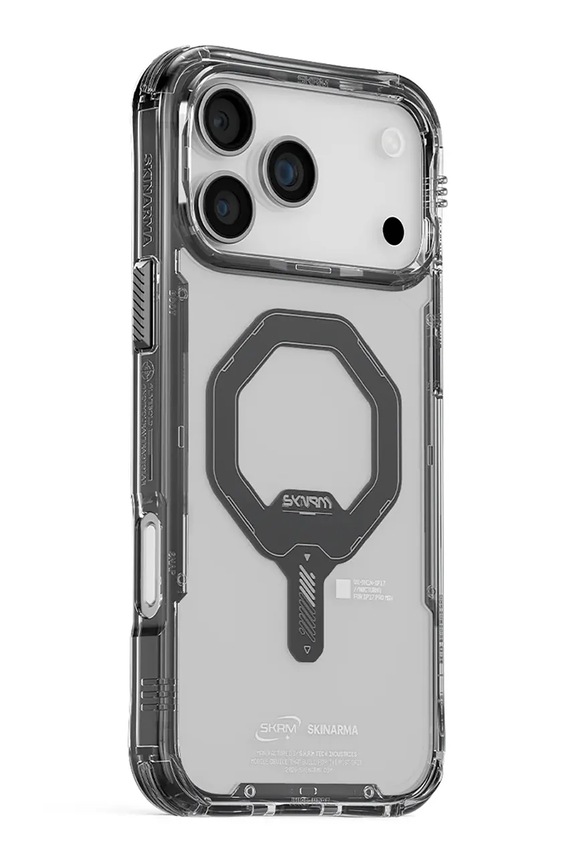 Življenjski slog Etui za telefon z vgrajenim magnetnim obročem Skinarma Saido iPhone 17 Pro SK.2025PP6.3.SDOMS.GRA črna