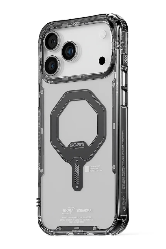 Etui za telefon z vgrajenim magnetnim obročem Skinarma Saido iPhone 17 Pro črna SK.2025PP6.3.SDOMS.GRA
