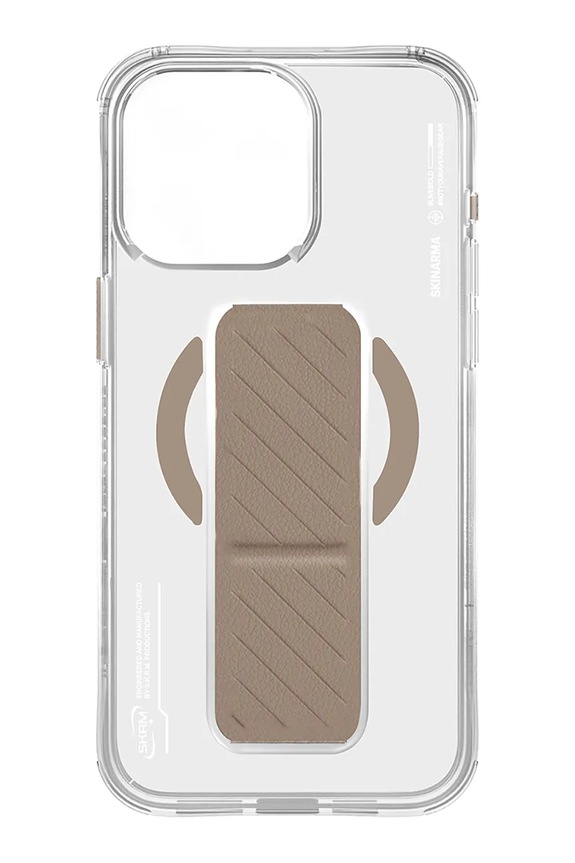 Puzdro na telefón so vstavaným magnetickým krúžkom Skinarma iPhone 16 Pro SK.2024PP63.AXON.GLD béžová AA00