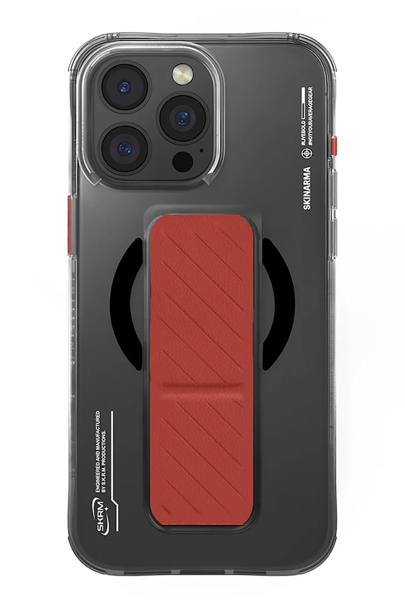 Skinarma husă de telefon cu inel magnetic încorporat iPhone 16 Pro Max negru SK.2024PP69.AXON.BLK
