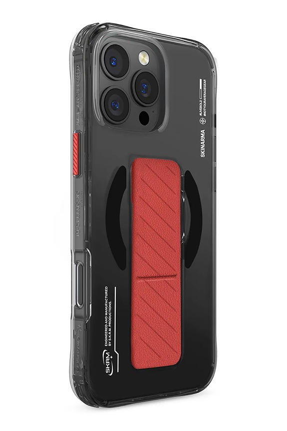 Skinarma husă de telefon cu inel magnetic încorporat iPhone 16 Pro Max negru SK.2024PP69.AXON.BLK