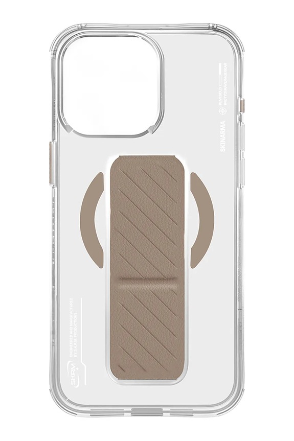 Skinarma husă de telefon cu inel magnetic încorporat iPhone 16 Pro Max SK.2024PP69.AXON.GLD bej AA00