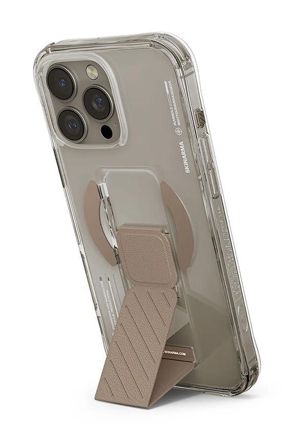 Lifestyle Skinarma husă de telefon cu inel magnetic încorporat iPhone 16 Pro Max SK.2024PP69.AXON.GLD bej