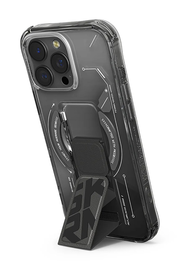 Življenjski slog Etui za telefon z vgrajenim magnetnim obročem Skinarma iPhone 16 Pro SK.2024PP63.HELO.BLK črna