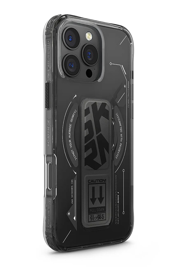 Etui za telefon z vgrajenim magnetnim obročem Skinarma iPhone 16 Pro Max SK.2024PP69.HELO.BLK črna