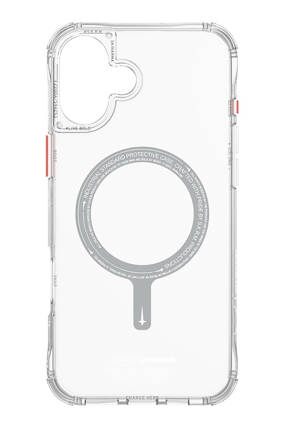 Etui za telefon z vgrajenim magnetnim obročem Skinarma iPhone 16 SK.2024P61.SDOMS.CLR transparentna AA00