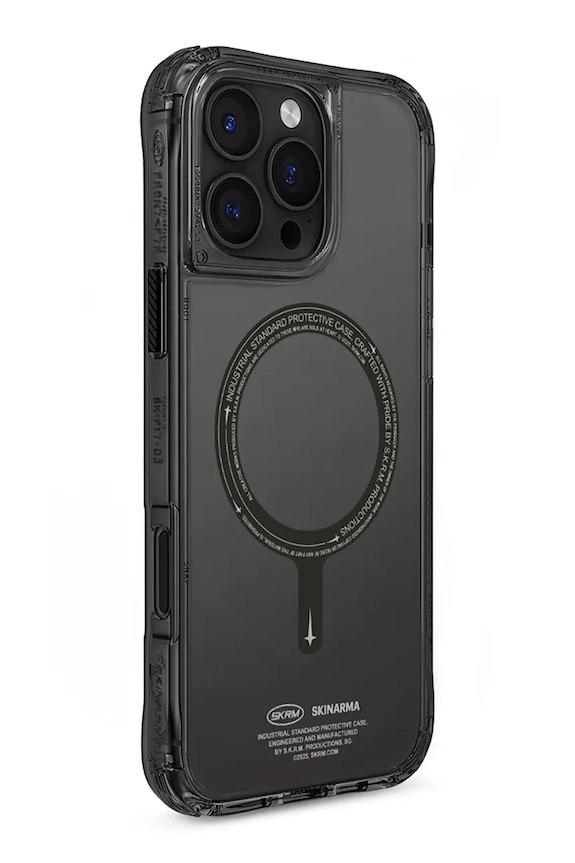 Življenjski slog Etui za telefon z vgrajenim magnetnim obročem Skinarma iPhone 16 Pro SK.2024PP63.SDOMS.BLK črna