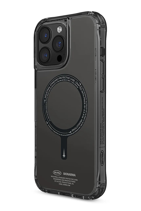 Etui za telefon z vgrajenim magnetnim obročem Skinarma iPhone 16 Pro črna SK.2024PP63.SDOMS.BLK
