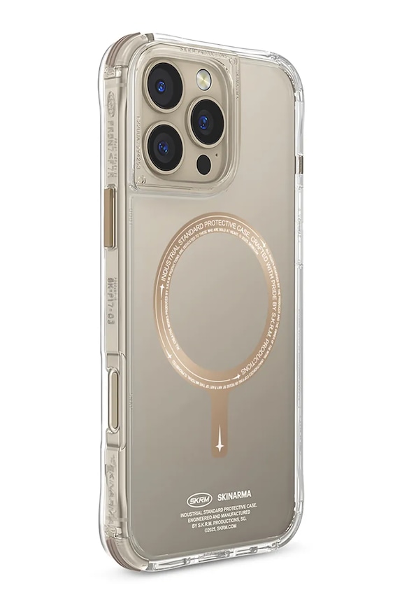 Lifestyle Skinarma husă de telefon cu inel magnetic încorporat iPhone 16 Pro SK.2024PP63.SDOPRM.GLD bej