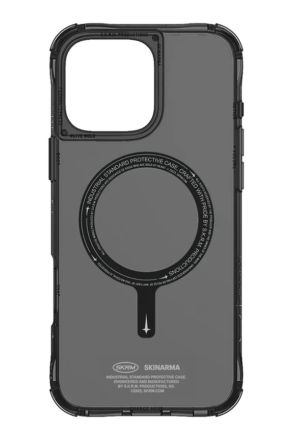 Etui za telefon z vgrajenim magnetnim obročem Skinarma iPhone 16 Pro Max SK.2024PP69.SDOMS.BLK črna AA00