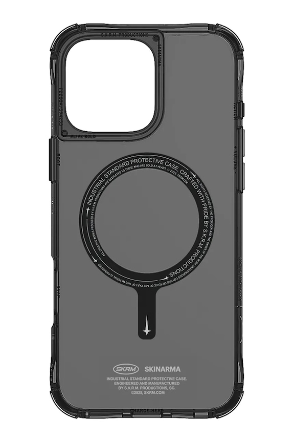 Etui za telefon z vgrajenim magnetnim obročem Skinarma iPhone 16 Pro Max SK.2024PP69.SDOMS.BLK črna AA00