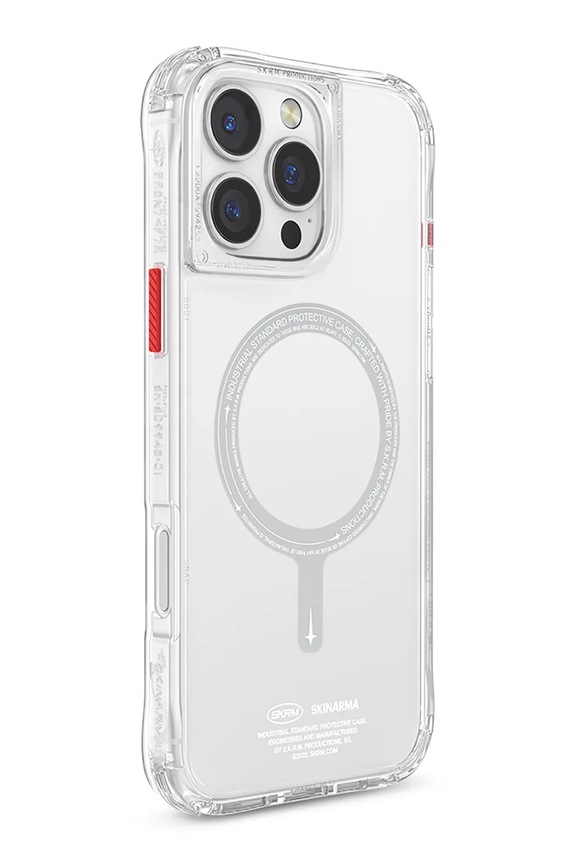 Življenjski slog Etui za telefon z vgrajenim magnetnim obročem Skinarma iPhone 16 Pro Max SK.2024PP69.SDOMS.CLR transparentna