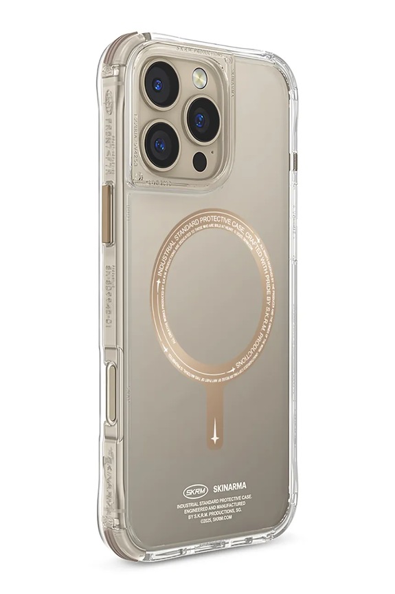 Lifestyle Skinarma husă de telefon cu inel magnetic încorporat iPhone 16 Pro Max SK.2024PP69.SDOPRM.GLD bej