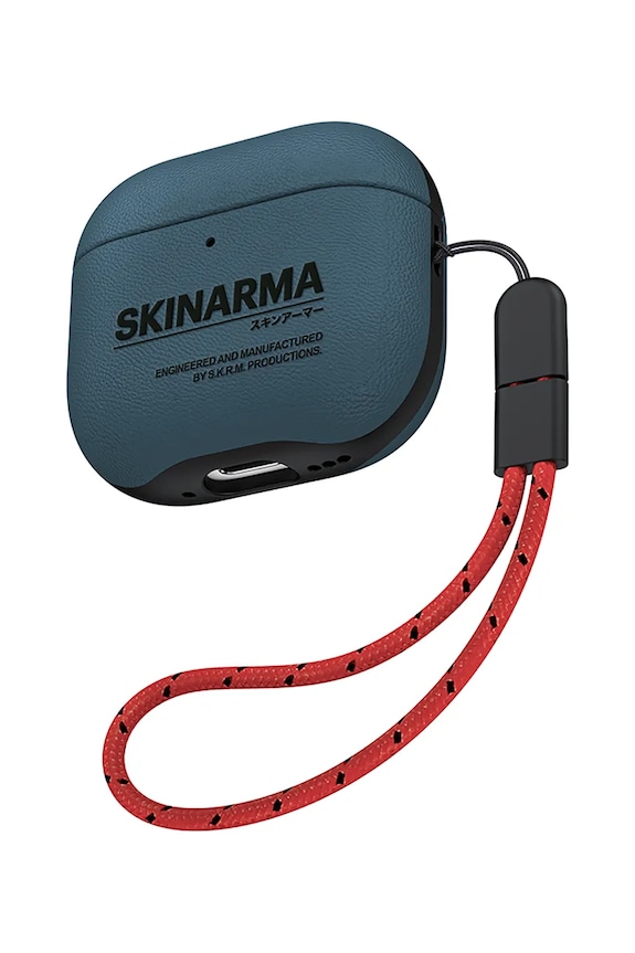 Etui za brezžične slušalke Skinarma AirPods 4 modra SK.AP4.SPUNK.BLU