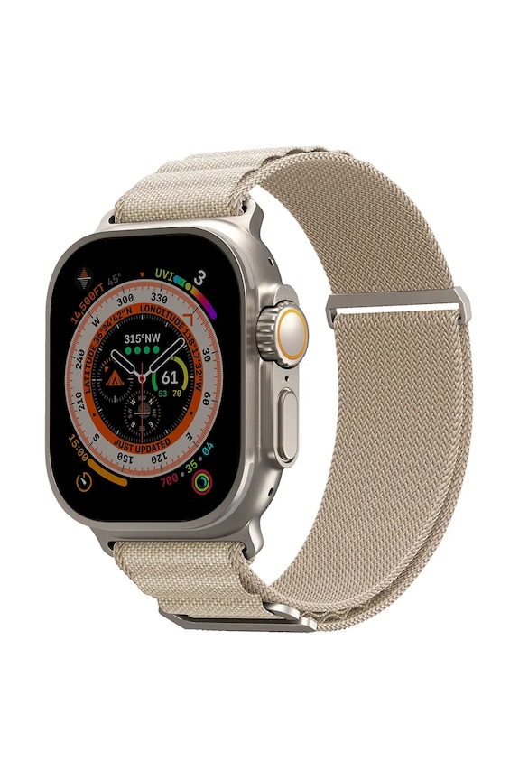Skinarma curea pentru smart watch Kobu Apple Watch Ultra 49/46/45/44 mm SK.KOBU49.VORY bej AA00