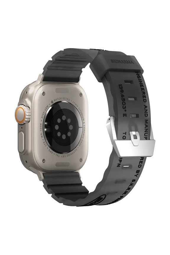 Skinarma curea pentru smart watch Shokku Apple Watch 49/46/45/44 mm SK.SHOKKU49.SMOKE negru AA00