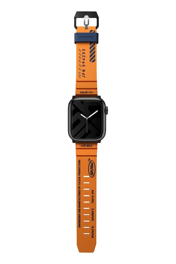 Skinarma curea pentru smart watch Shokku Apple Watch 45/44/42 mm portocaliu SK.SHOKKU.ORG45