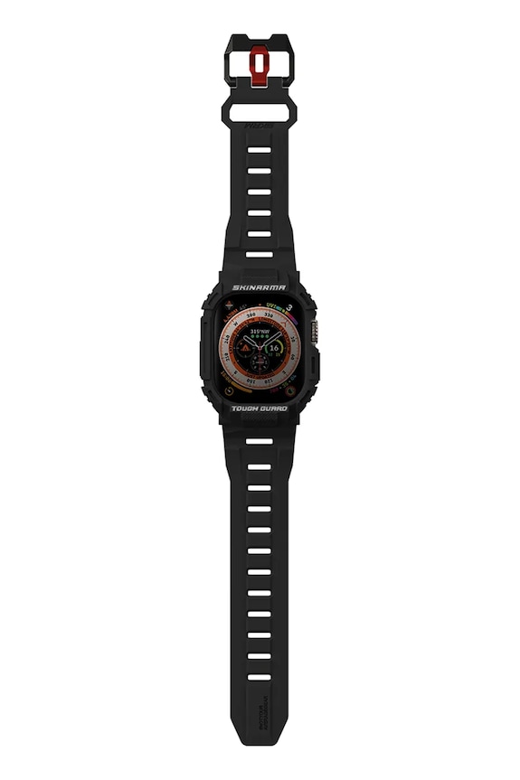 Ohišje in pas za apple watch Skinarma Mecha 2in1 49 mm črna SK.WS.MECHA.BLK49