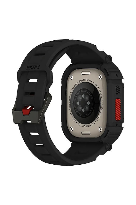Življenjski slog Ohišje in pas za apple watch Skinarma Mecha 2in1 49 mm SK.WS.MECHA.BLK49 črna