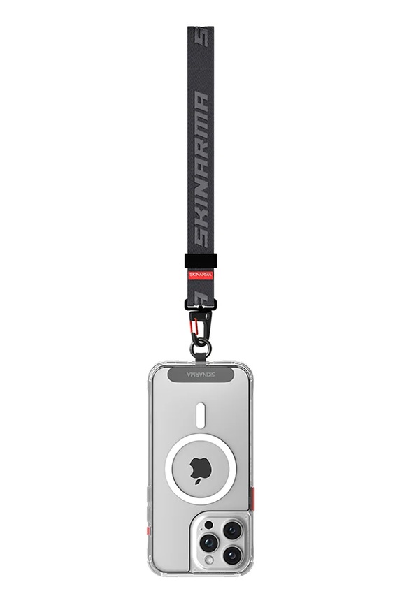 Nastavljiv pašček za zapestje za etui za telefon Skinarma Scout iPhone 15 siva SK.SCOUT.HS.GREY