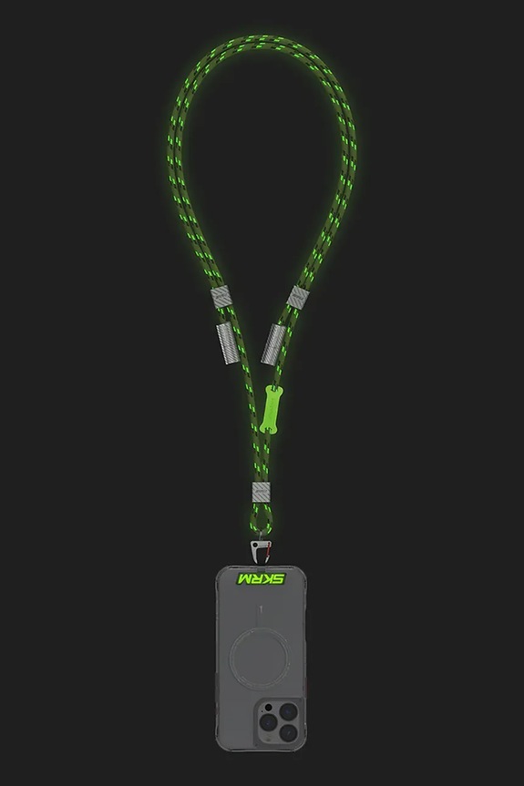 Skinarma cablu universal 2 în 1 pentru telefon Dyno Ve USB-C/USB-C SK.DYVE.CBLCC.GLOW verde AA00