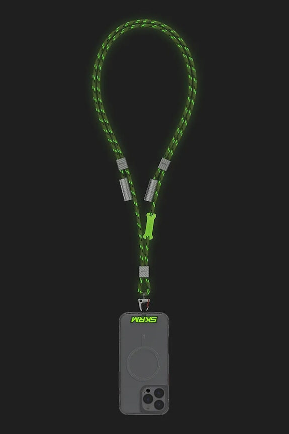 Skinarma cablu universal 2 în 1 pentru telefon Dyno Ve USB-C/USB-C SK.DYVE.CBLCC.GLOW verde AA00