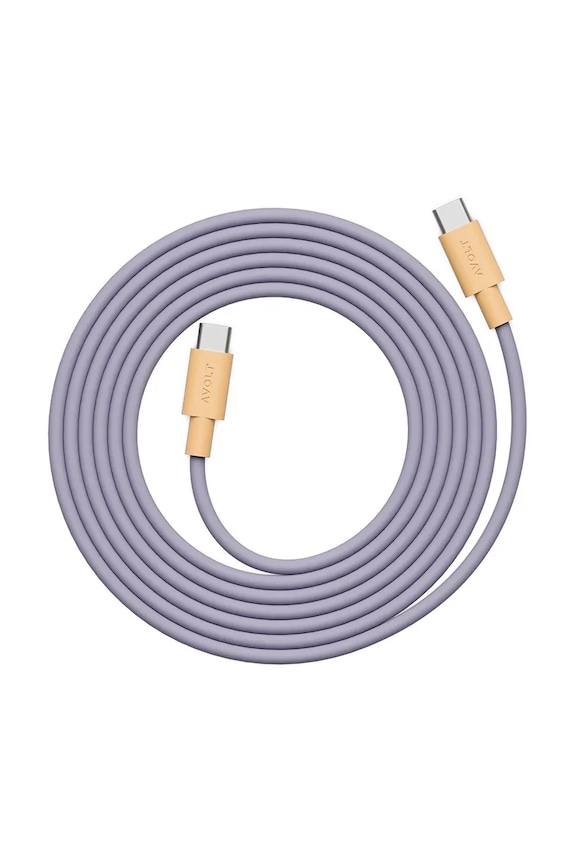 Avolt kabel usb do ładowania Bauhaus-Archiv USB-C to USB-C / 2m fioletowy C1CCI1002IN1