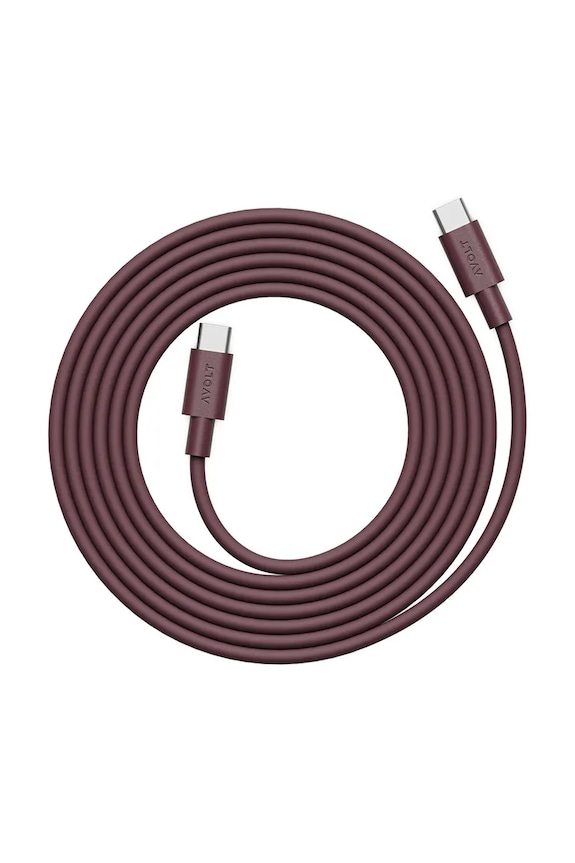 Usb кабел за зареждане Avolt Bauhaus-Archiv USB-C to USB-C / 2m бордо C1CCI1002RR