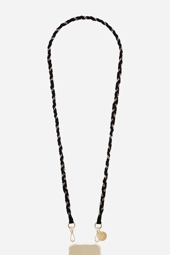 LaCoqueFrançaise lănțișor pentru telefon 120 cm negru LE322010