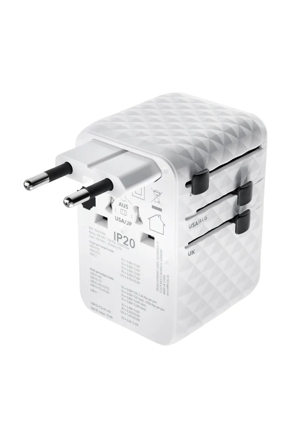 Troika încărcător de telefon 8 x 6 cm TRTRA35.WH alb